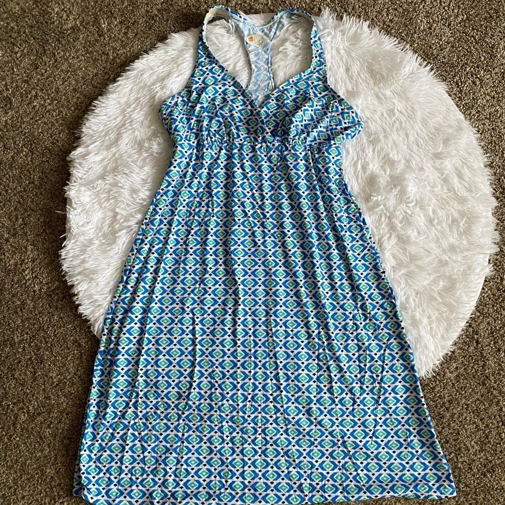 Spunk Wear Racerback Dress  Elastic Waist Stretch‎ Womens Size Small